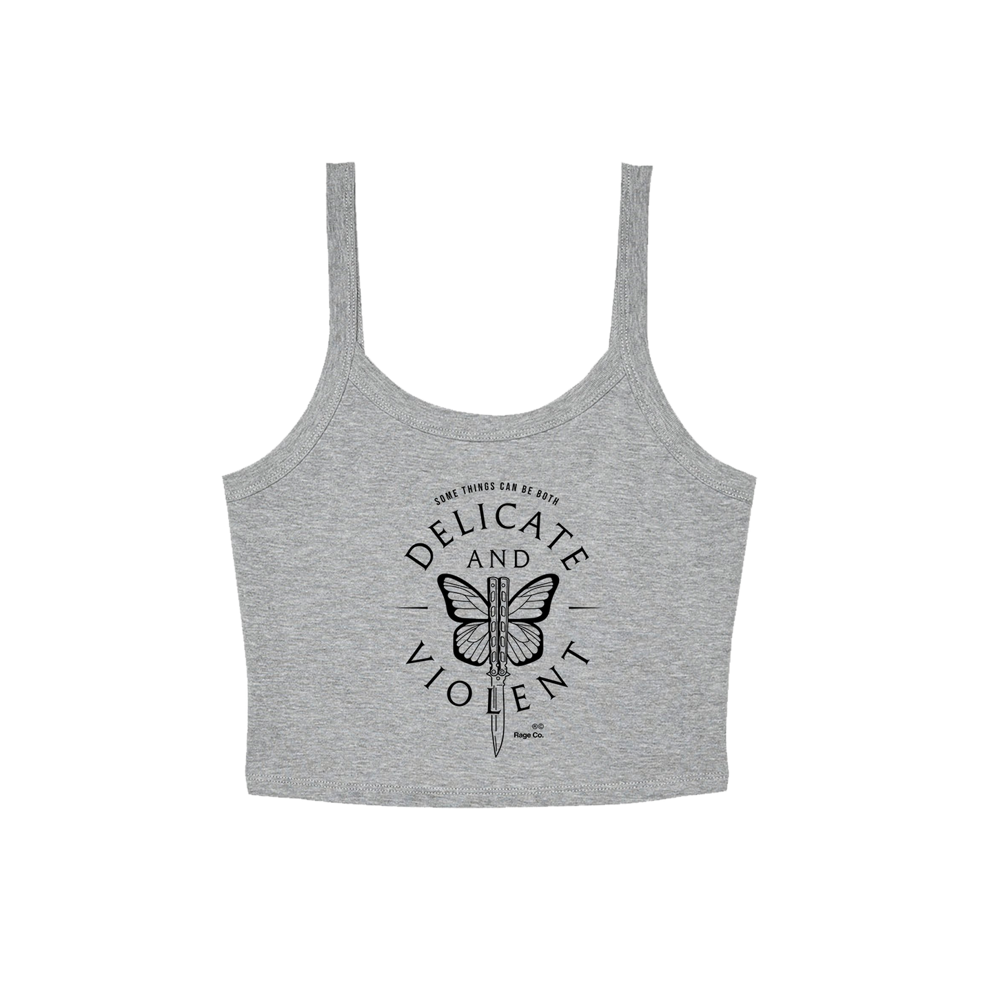 Delicate and Violent Women's Crop Tank