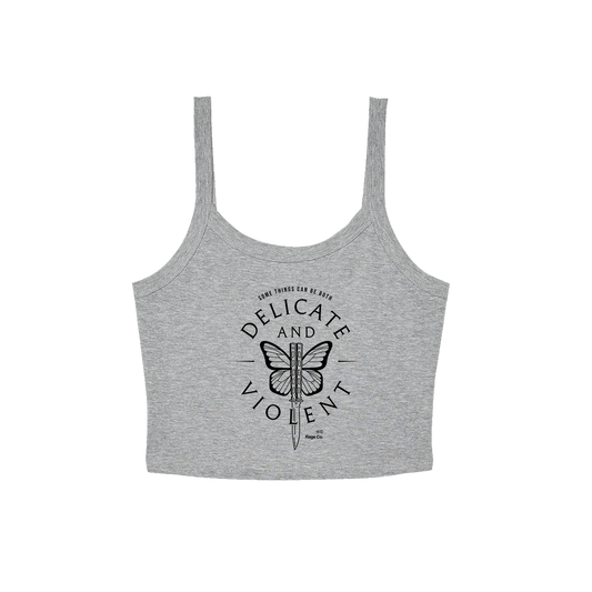 Delicate and Violent Women's Crop Tank