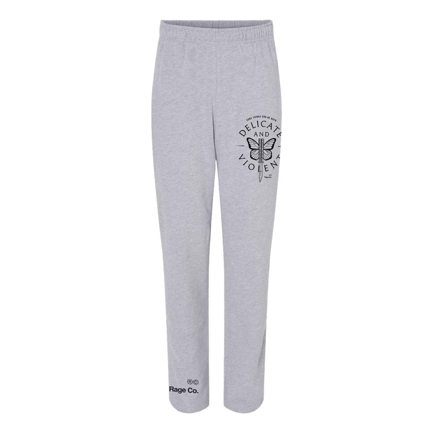 Delicate and Violent Straight Leg Sweatpants
