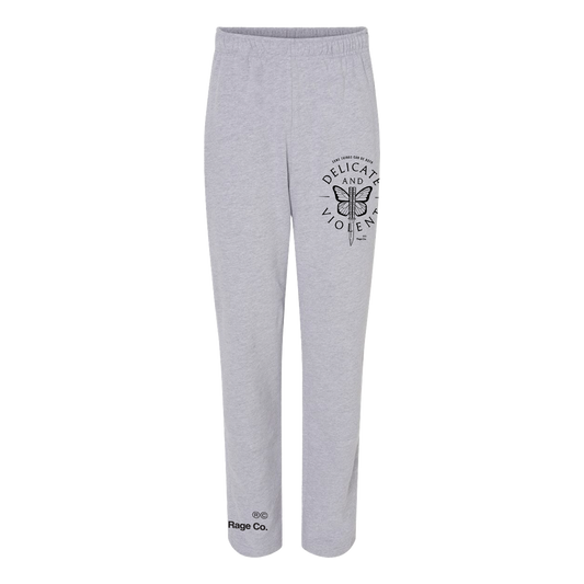 Delicate and Violent Straight Leg Sweatpants
