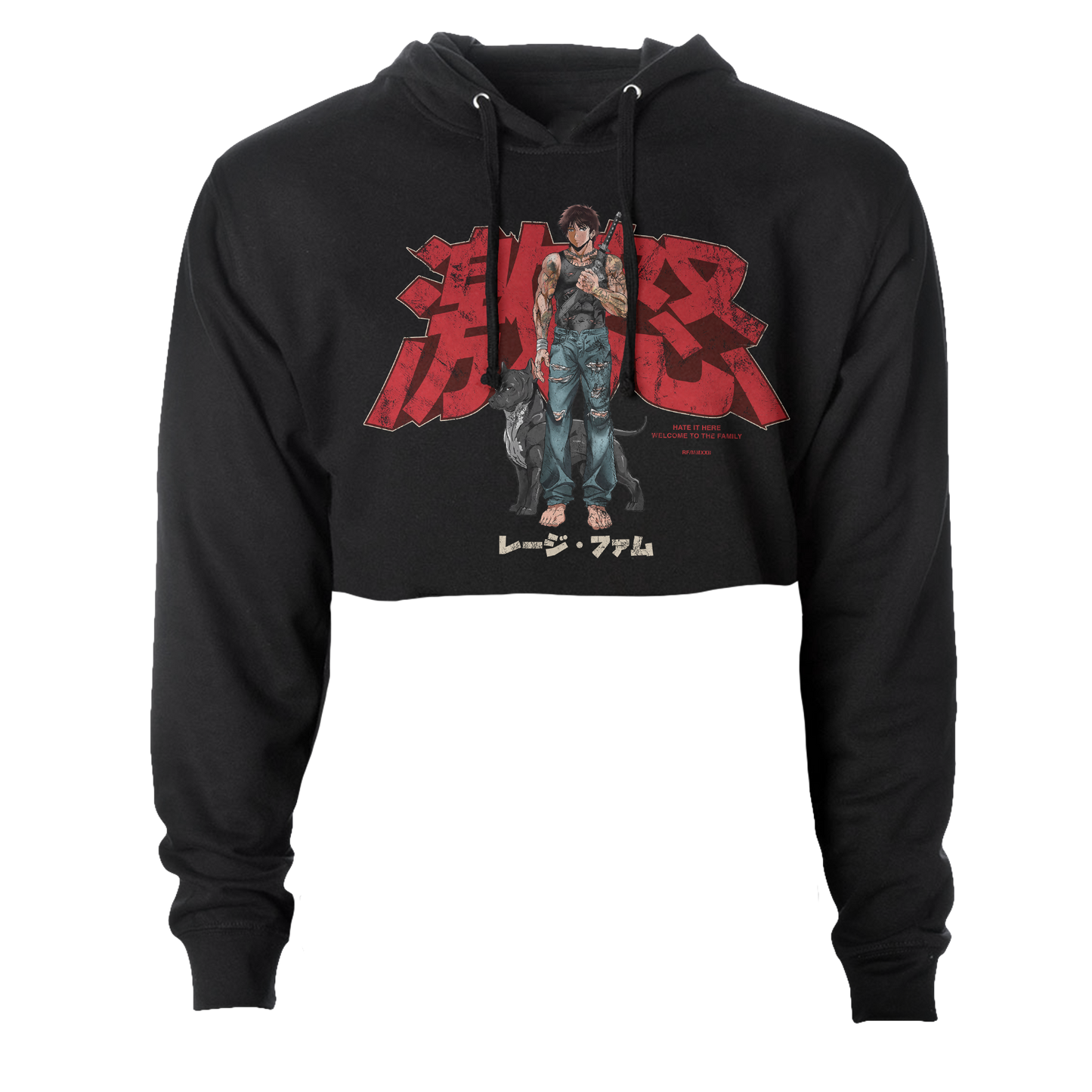 Anime Crop Hoodie
