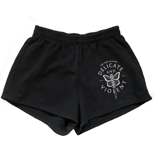 Delicate and Violent Women's Heavyweight Shorts