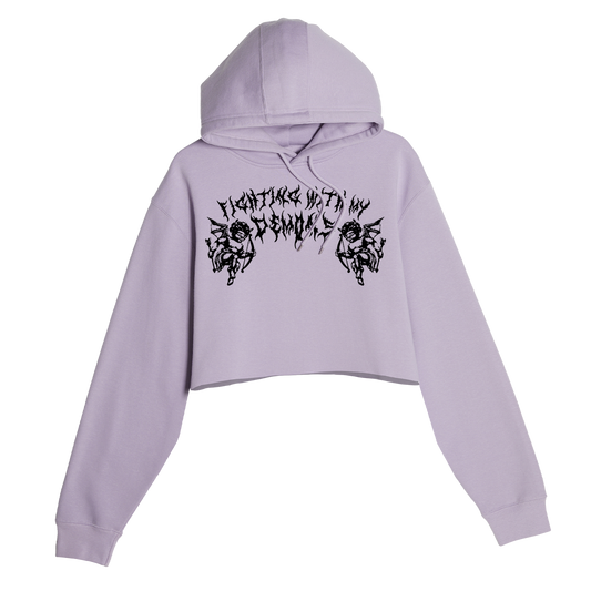 Fighting With My Demons Crop Hoodie