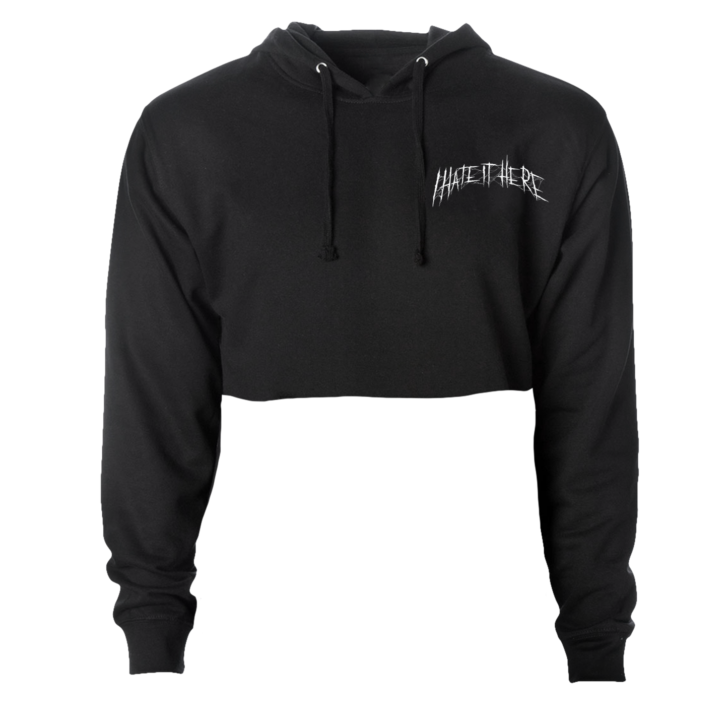 Hate It Here v2 Crop Hoodie