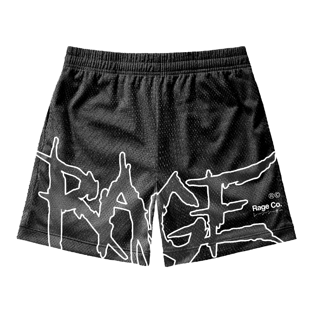 Rage Outline Mesh Shorts