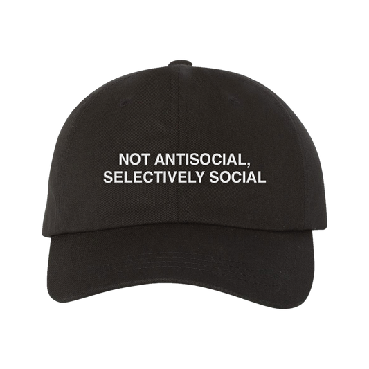 Selectively Social Dad Hat