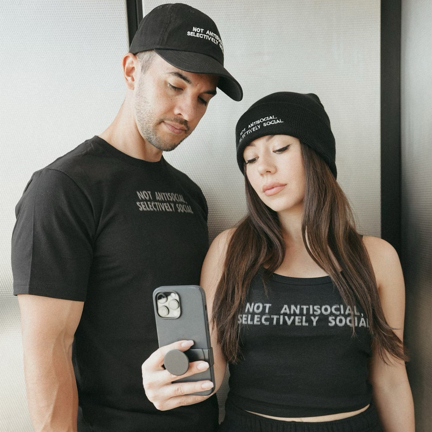 Selectively Social Midweight Tee